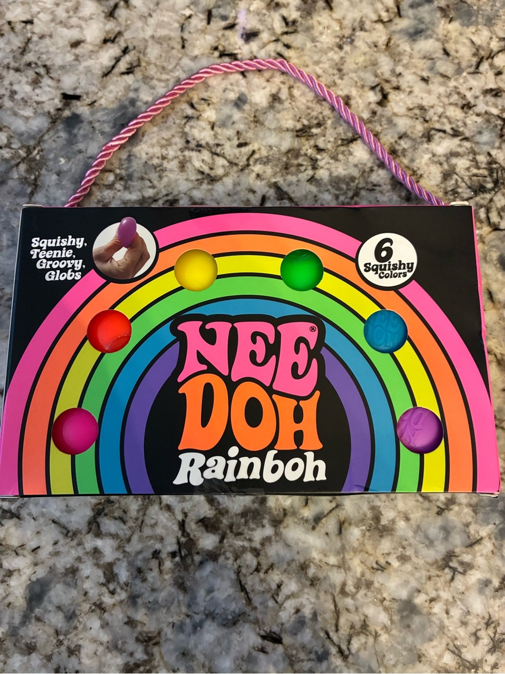 Nee Doh Rainboh Kids Squishy Stress Balls - Rainbow Colors
